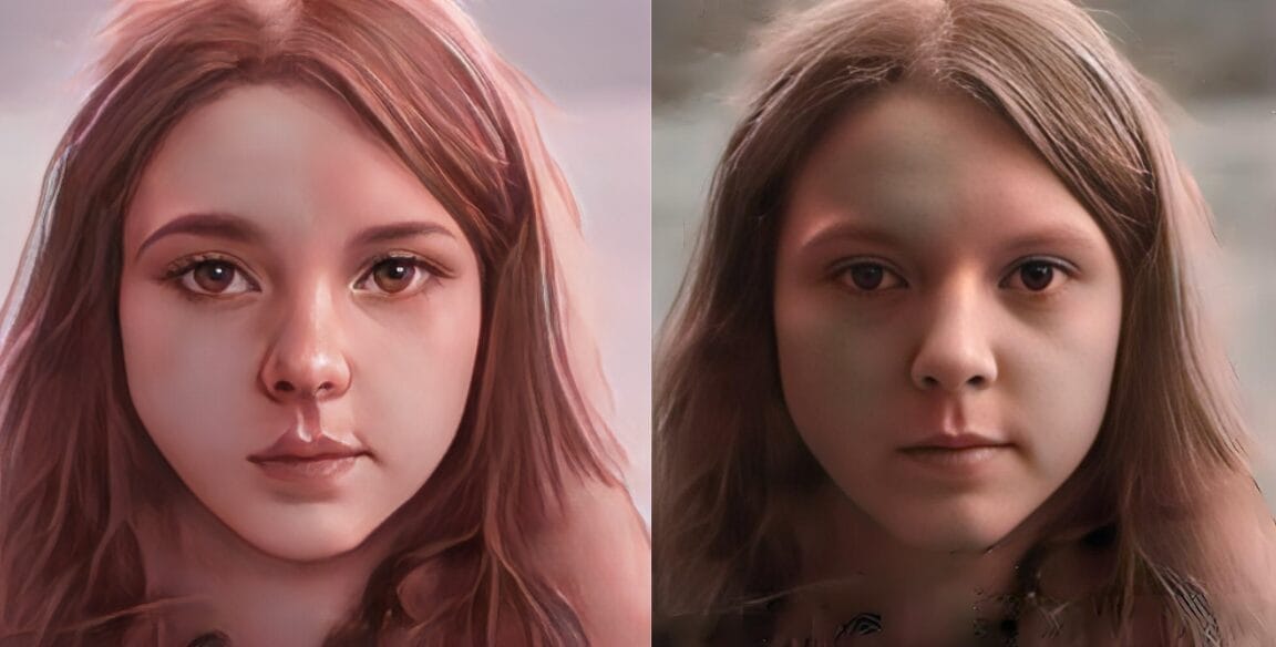 Converting a photo into a painting online using the AIConvert Online website.