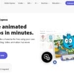 واجهة أداة Adobe Express Animation لتحريك الشخصيات وإنشاء مقاطع الرسوم المتحركة بالذكاء الاصطناعي مجانًا