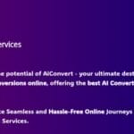 Screenshot of the aiconvert.online English homepage, highlighting the main heading 'Free AI Tools & Services'.