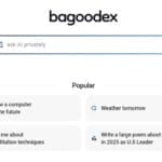 واجهة محرك البحث بالذكاء الاصطناعي Bagoodex.