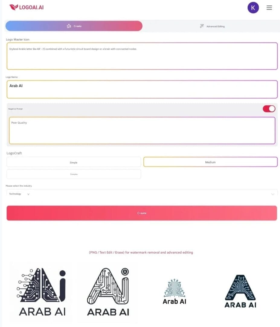 Experience of creating a free AI logo using LogoAI.ai.