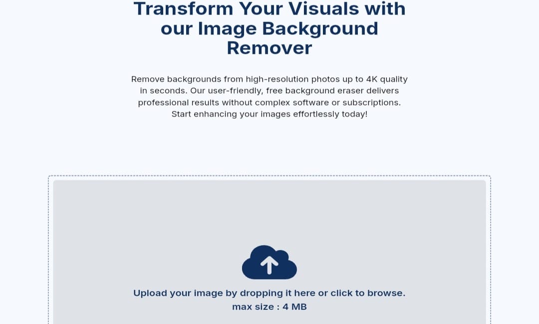 Screenshot of the fileconv.online user interface for background removal