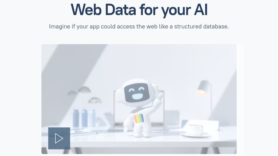 Diffbot platform interface for web data extraction with AI