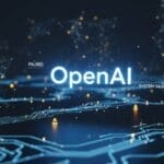 OpenAI logo over a complex digital network with the words "PAUSED" and "SYSTEM ANALYSIS," indicating the open model's delay is for safety reviews.